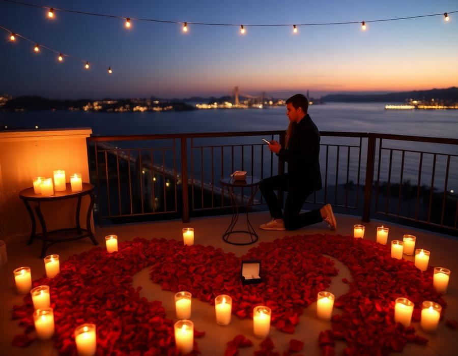 Proposal romantic decoration